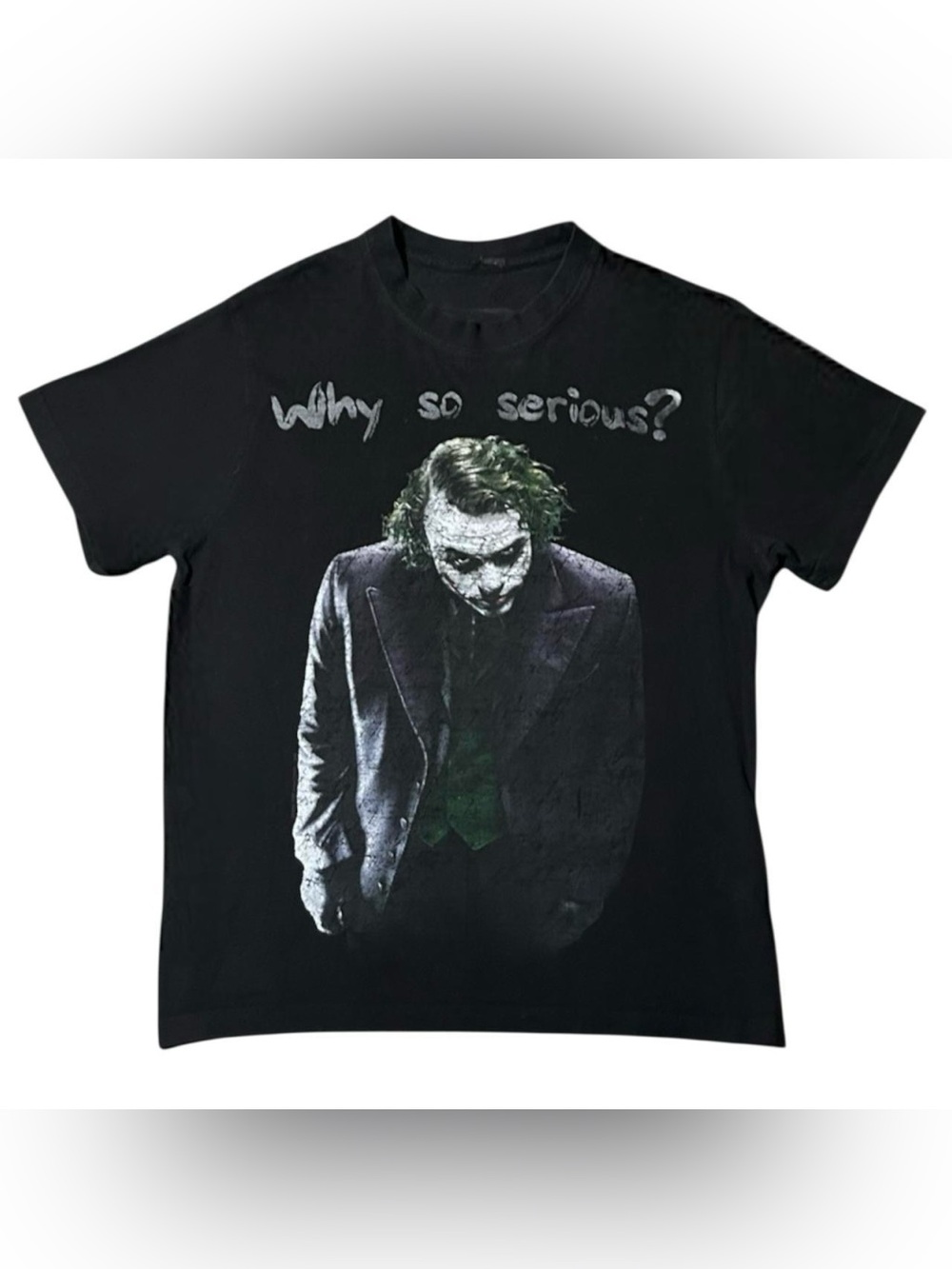 Vintage The Dark Knight Joker Heath Ledger Why So Serious Batman 2008 Shirt